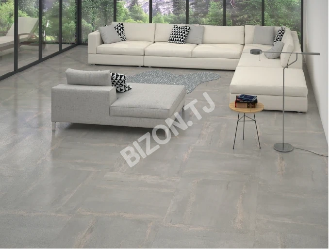 Керамическая плитка Liama - Light Gray, 90х90см 2